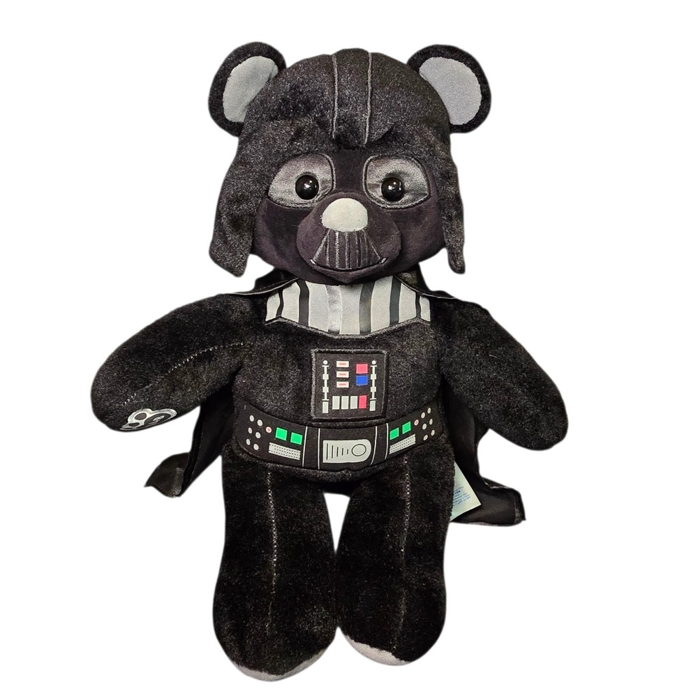 Build A Bear Star Wars Darth Vader Plush 18" Black Cape BABW Disney Collectible